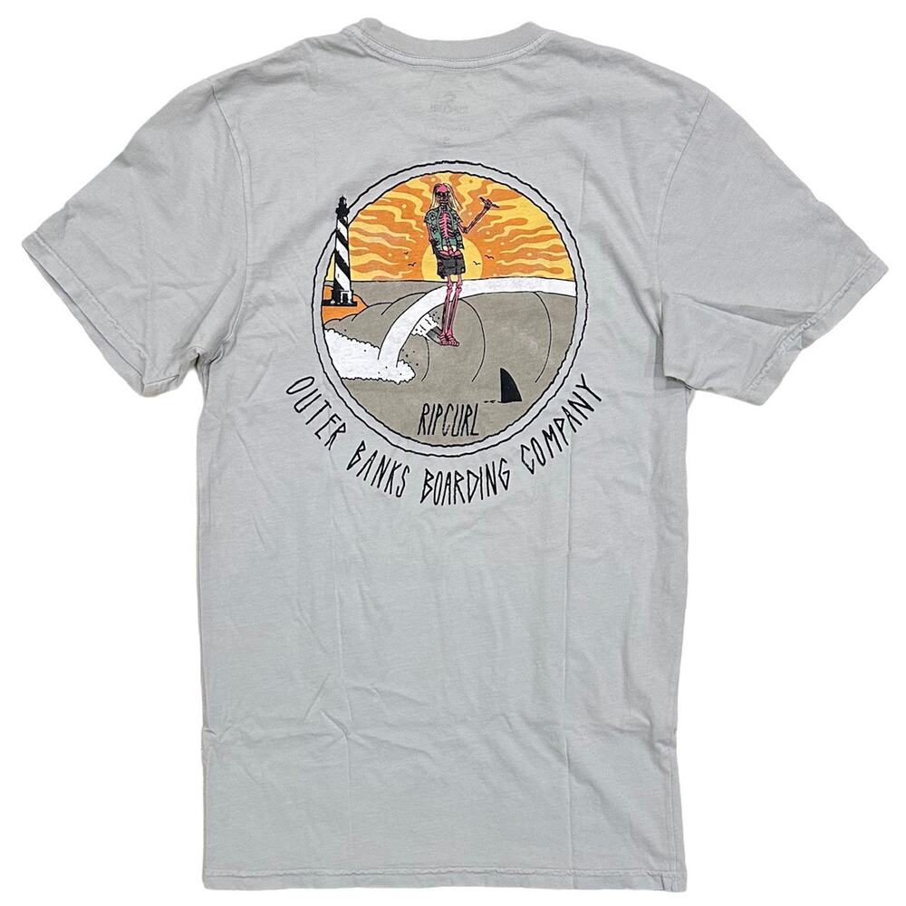 Rip Curl Men's T-Shirt Shred Till Dead Distressed Graphic Short Sleeve Tee
